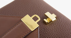 Stylish Leather Womens Messenger Crossbody Purse Minimalist Shoulder Bag for Women