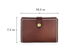 Leather Mens Small Card Wallets Front Pocket Wallet Cool Change Wallet for Men