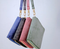 Handmade LEATHER Womens Zipper Small Wallet Leather Wristlet Small Wallet FOR Women