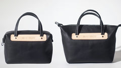 Handmade Leather Black Womens Handbag Fashion Shoulder Bag for Women