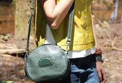 Handmade handbag purse leather crossbody bag purse shoulder bag for women