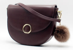 Genuine Leather Saddle Purse Bag Shoulder Bag for Women Leather Crossbody Bag - EverHandmade