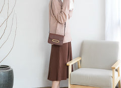 Minimalist Leather Womens Stylish Small Crossbody Purse Shoulder Bag for Women