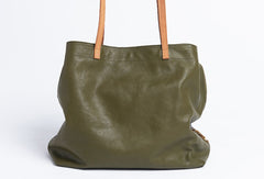 Handmade Genuine Leather Handbag Large Tote Bag Shopper Bag Shoulder Bag Purse For Women