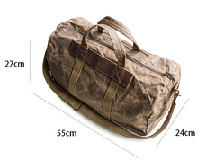 Canvas Mens Weekender Bag Travel Bag Duffle Bags Overnight Bag Holdall Bag for men