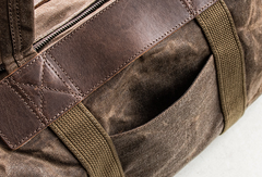 Canvas Mens Weekender Bag Travel Bag Duffle Bags Overnight Bag Holdall Bag for men