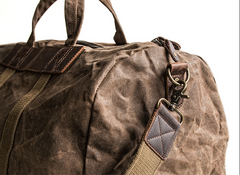 Canvas Mens Weekender Bag Travel Bag Duffle Bags Overnight Bag Holdall Bag for men