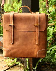 Genuine Leather Mens Cool Messenger Bag iPad Bag Chest Bag Bike Bag Cycling Evelope Cluth Bag For Men - EverHandmade