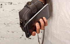 Vintage LEATHER WOMEN Mini Doctor Purse Chain SHOULDER BAG Purses FOR WOMEN