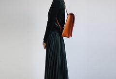 Handmade Leather Backpack Bag Purse Satchel Bag Shoulder Bag for Girl Women Lady - EverHandmade