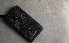 Vintage LEATHER Womens Long Wallet Fashion Zipper Long Wallets FOR Women