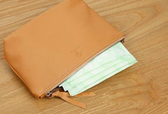 Genuine Leather Long Wallet Zipper Clutch Wallet Coin Change Makeup Wallet Purse For Women