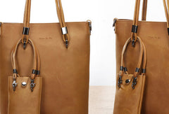 Handmade Leather handbag shoulder bag large tote for women leather shopper bag - EverHandmade
