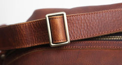 Cool Leather Mens Sling Bag Shoulder Sling Bag Chest Bag for men