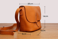 Handmade Leather Cute Messenger Bag Crossbody Bag Shoulder Bag Women Leather Purse
