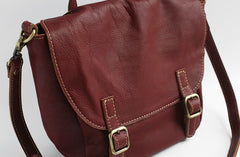Vintage LEATHER WOMEN Satchel Crossbody Purses School SHOULDER BAG FOR WOMEN