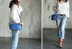Handmade WOMENs LEATHER Box Handbag Shoulder Bag Handbag Purse FOR WOMEN