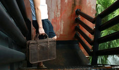 Vintage Leather Mens Large Weekender Bag Travel Bags Handbags Shoulder Bags for men