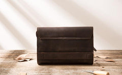 Cool Leather Mens Large Long Zipper Clutch Wallet Long Wallet for Men