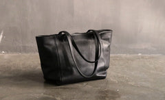 Black LEATHER Large WOMENs Tote Bag Work Tote Purses FOR WOMEN