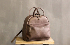 LEATHER WOMEN Backpack Purses Cute Vintage School Backpacks FOR WOMEN