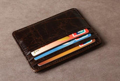 Leather Mens Cool Slim Front Pocket Wallets Leather Wallet Men Small Wallets  for Men