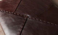 Leather Mens Clutch Cool Wallet Zipper Clutch Wristlet Wallet for Men