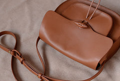 Handmade Genuine Leather Saddle Bag Purse Crossbody Bag Shoulder Bag Purse For Women