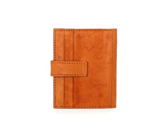 Leather Mens Front Pocket Wallet Card Wallet Small Slim Wallet Change Wallet for Men