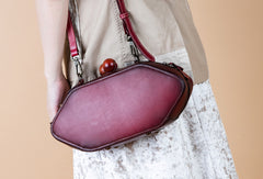 Handmade Genuine Leather Clutch Bag Crossbody Bag Shoulder Bag Purse For Women - EverHandmade