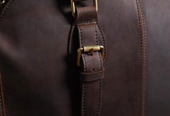 Handmade Cool leather mens Shoulder Briefcases vintage laptop Briefcase Business Briefcase