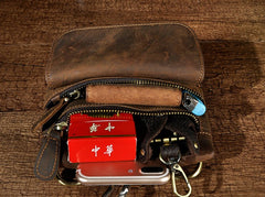 Leather Belt Pouch for Men Waist Bag BELT BAG Cell Phone Holster Shoulder Bag For Men