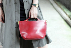 Handmade tote handbag shopper purse leather crossbody bag shoulder bag women - EverHandmade