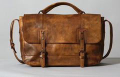 Handmade Leather Mens Cool Shoulder Bag Messenger Bag for men