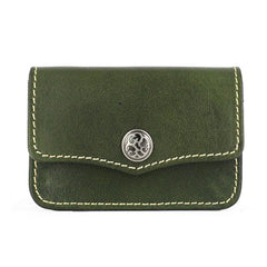 Handmade Leather Mens Change Wallet Card Wallet Front Pocket Wallets Small Wallets for Men