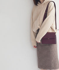 Minimalist Leather Womens Stylish Shoulder Bag Crossbody Purse for Women