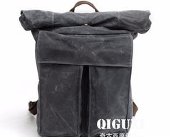 badass travel backpacks Badass Waxed Canvas Mens Travel Backpack Canvas Hiking Backpack Laptop Backpack for Men