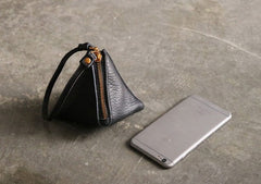 LEATHER WOMEN Triangle Small Coin Wallets Change Wallet FOR WOMEN