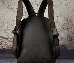Cool Leather Mens Backpack Vintage Travel Backpack Satchel Backpack for men