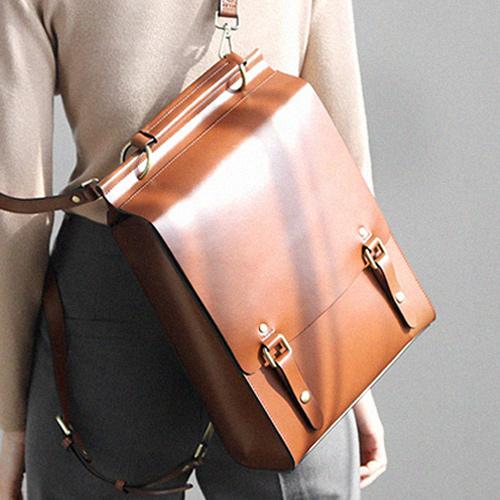 best women's leather backpack for work Best Coffee Leather Womens Satchel Backpack Laptop Leather Black School Backpack for Women