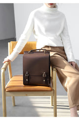 Best Leather Satchel Laptop Backpack Bag - Annie Jewel