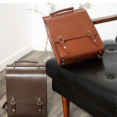 Best Leather Satchel Laptop Backpack Bag - Annie Jewel