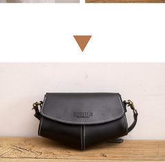 Cute LEATHER Side Bags Sling Bag WOMEN Saddle SHOULDER BAG Small Crossbody Purses FOR WOMEN