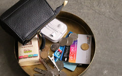 Mini LEATHER Womens Small Wallet Change Wallet Makeup Pouch FOR Women