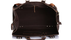Vintage Leather Mens Large Weekender Bag Travel Bag Duffle Bag