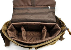 Waxed Canvas Mens Camera Shoulder Bag Canvas Messenger Bag Canvas Camera Side Bag for Men