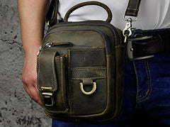 Vintage Leather Belt Pouches for Men Waist Bag BELT BAG Shoulder Bag For Men