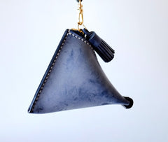 Cute Triangular LEATHER Womens Small Coin Wallet Leather Change Small Wallet FOR Women