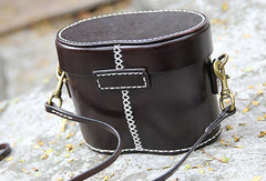 Handmade bucket purse leather crossbody bag purse shoulder bag for women - EverHandmade