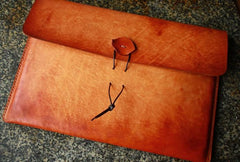 Handmade Mens Leather iPad air2 Case Leather File Case File Holder